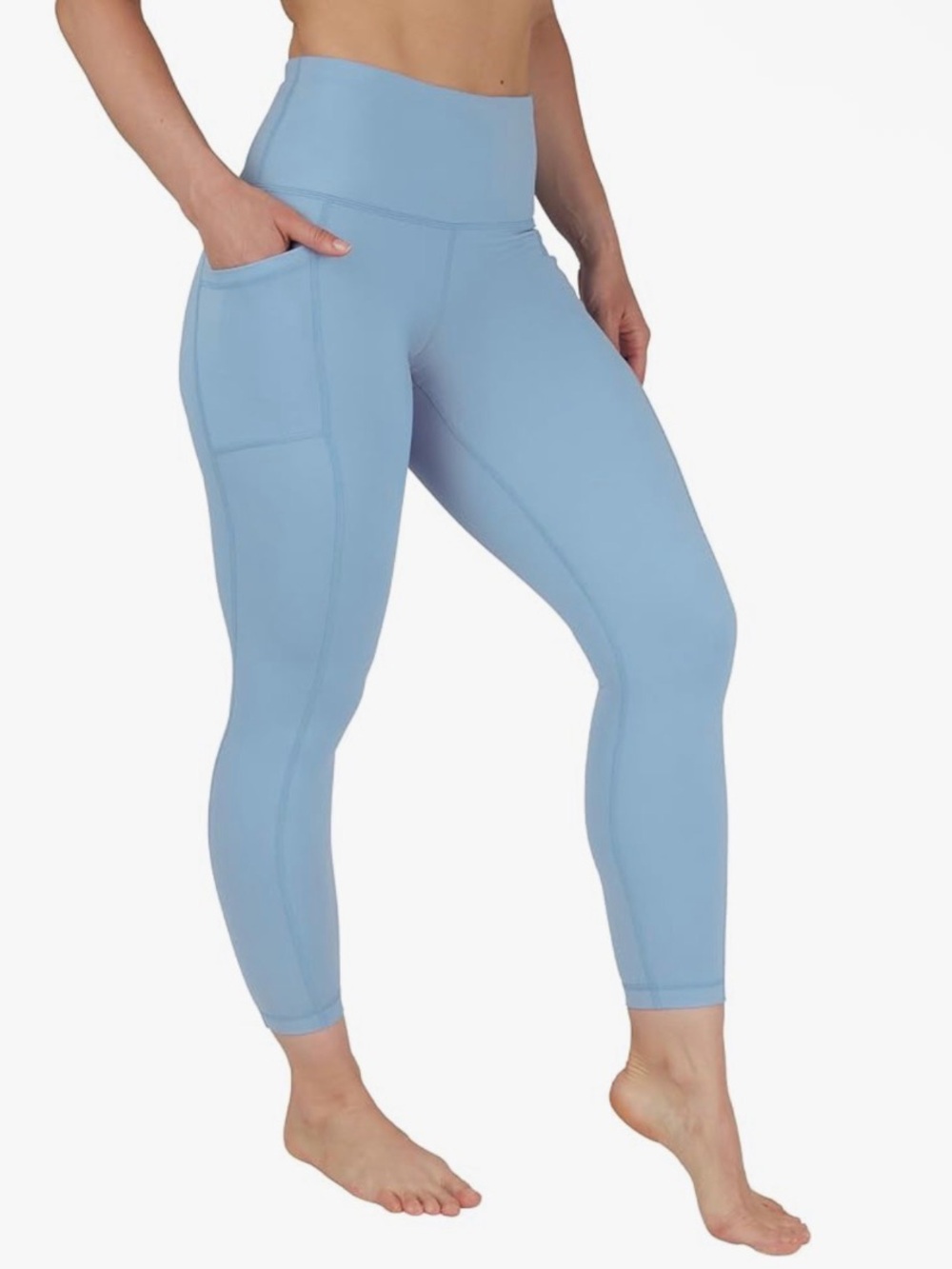Yogalicious Lux Baby Blue Cropped Leggings